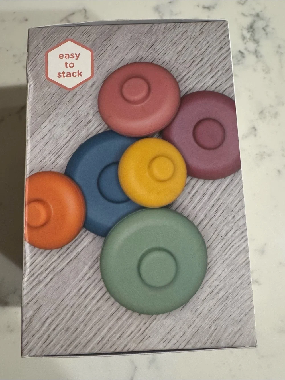 Bizzu Stacking Circle-Shaped Silicone Teether Toy New